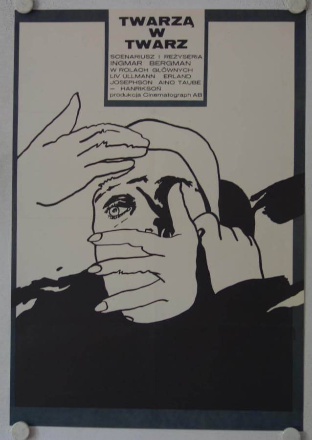 Von Angesicht zu Angesicht originales polnisches Filmplakat